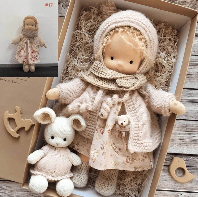 Waldorf Doll Handcrafted Organic Cotton & Hypoallergenic 35cm