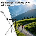 Walking Cane With Seat Foldable Stainless Steel Tripod Design