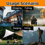 Walking Cane With Seat Foldable Stainless Steel Tripod Design