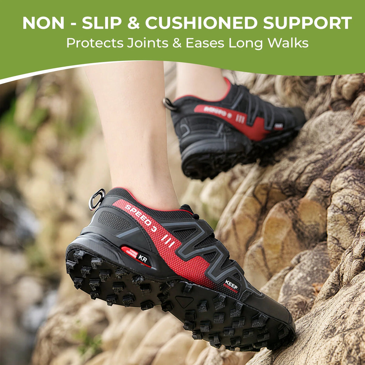 Walking Shoes Flexible Sole & Cushioned Insole