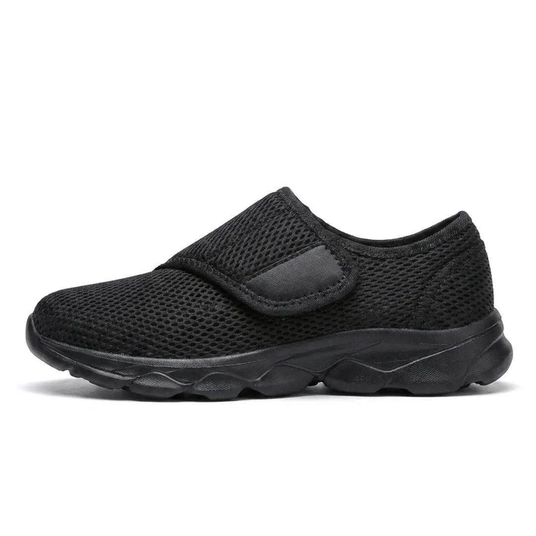 Walking Shoes Wide-Fit Breathable Mesh Hook-and-Loop Closure