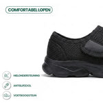 Walking Shoes Wide-Fit Breathable Mesh Hook-and-Loop Closure