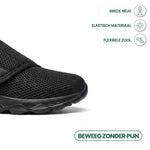 Walking Shoes Wide-Fit Breathable Mesh Hook-and-Loop Closure