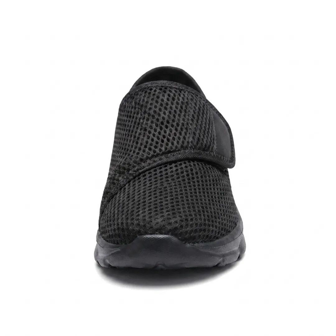 Walking Shoes Wide-Fit Breathable Mesh Hook-and-Loop Closure