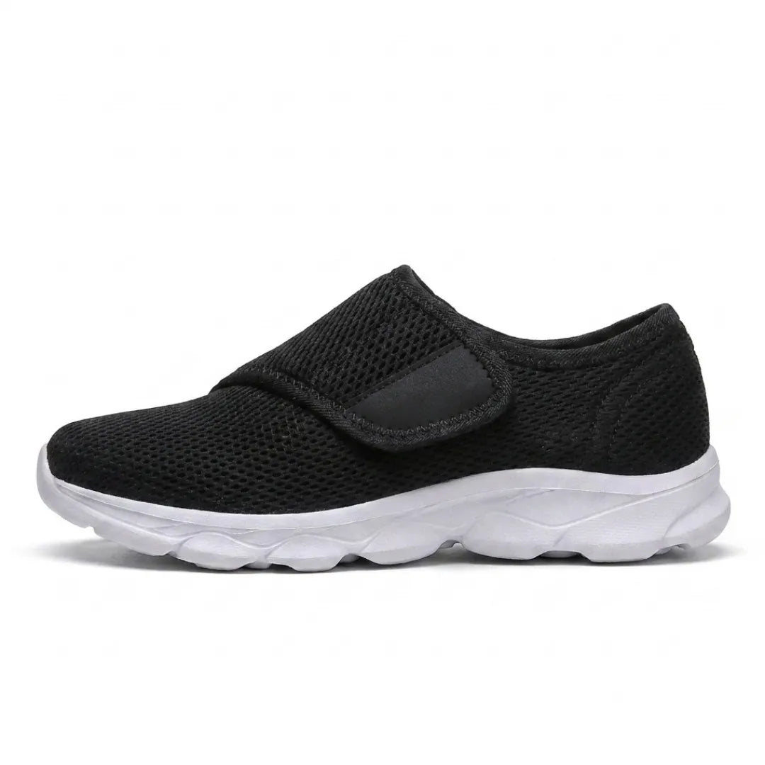 Walking Shoes Wide-Fit Breathable Mesh Hook-and-Loop Closure