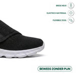 Walking Shoes Wide-Fit Breathable Mesh Hook-and-Loop Closure