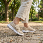 Walking Shoes Wide-Fit Breathable Mesh Hook-and-Loop Closure