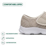 Walking Shoes Wide-Fit Breathable Mesh Hook-and-Loop Closure