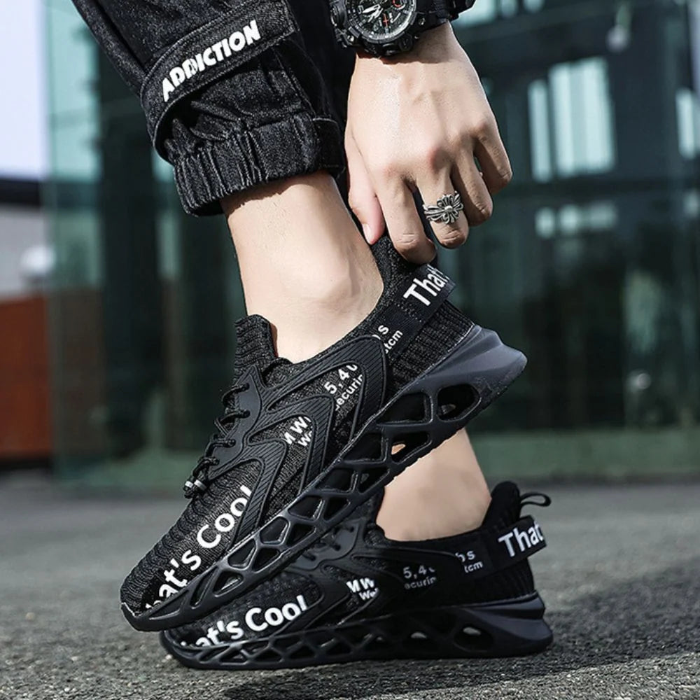 Walking Sneakers Honeycomb Cushioning Breathable Mesh Multi-Surface Traction
