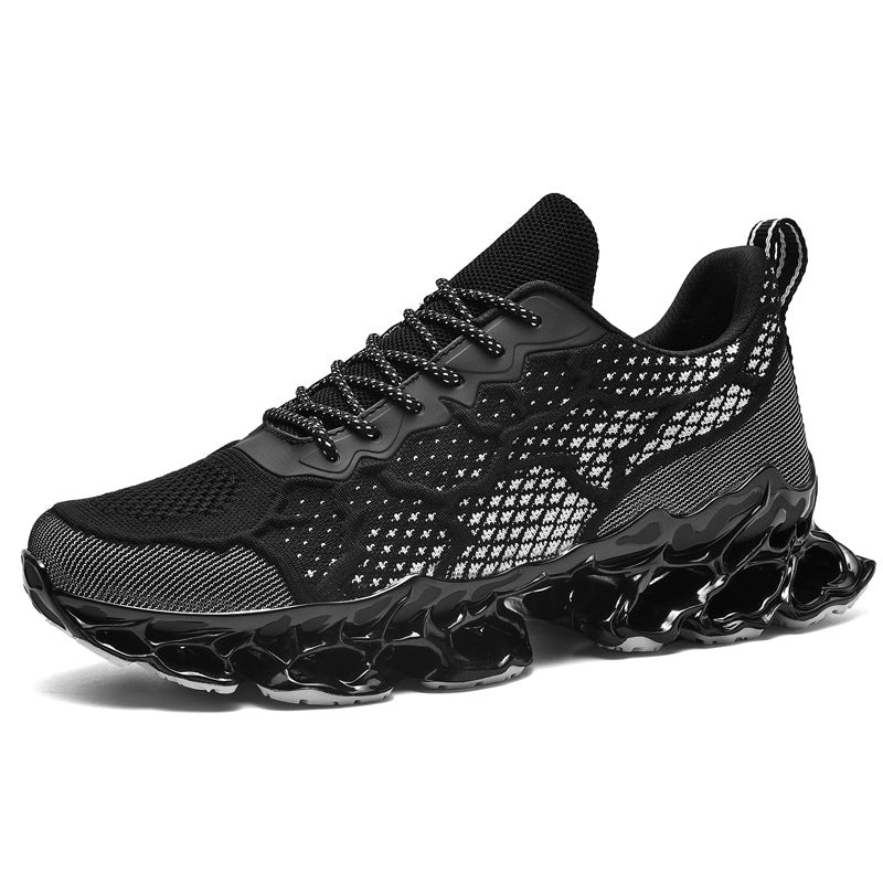 Walking Sneakers Shock-Absorbing Honeycomb Sole Breathable Mesh Upper