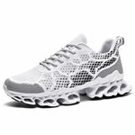 Walking Sneakers Shock-Absorbing Honeycomb Sole Breathable Mesh Upper