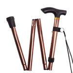 Walking Stick Aluminum Alloy Folding Telescopic Adjustable Lightweight Support
