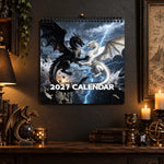 Wall Calendar Fantasy Dragon Artwork 2027 Edition Spiral-Bound
