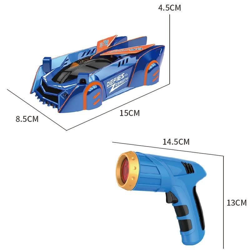 Wall-Climbing RC Car Suction-Powered 360° Stunts LED Lights