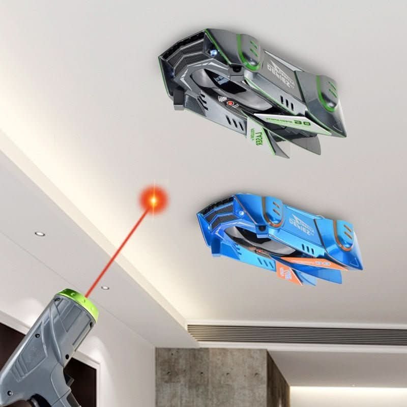 Wall-Climbing RC Car Suction-Powered 360° Stunts LED Lights