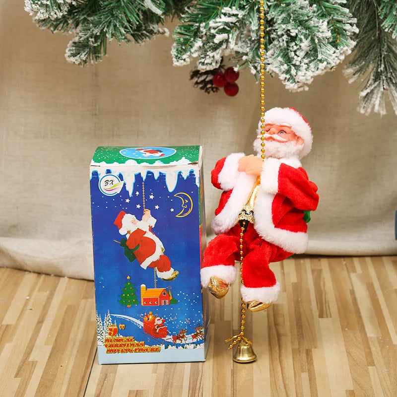 Wall-Climbing Santa Figure Sliding Design Assorted Colors