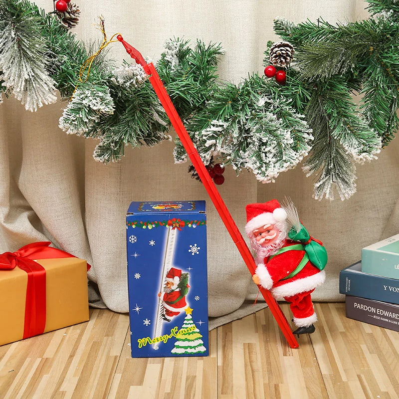 Wall-Climbing Santa Figure Sliding Design Assorted Colors