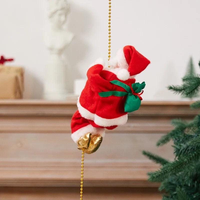 Wall-Climbing Santa Figure Sliding Design Assorted Colors