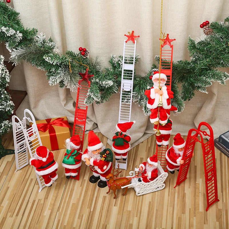 Wall-Climbing Santa Figure Sliding Design Assorted Colors