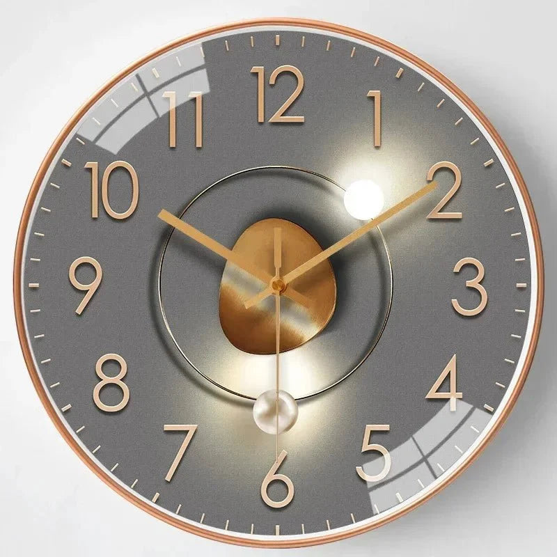 Wall Clock Minimalist Silent Quartz 11.81-Inch Dial