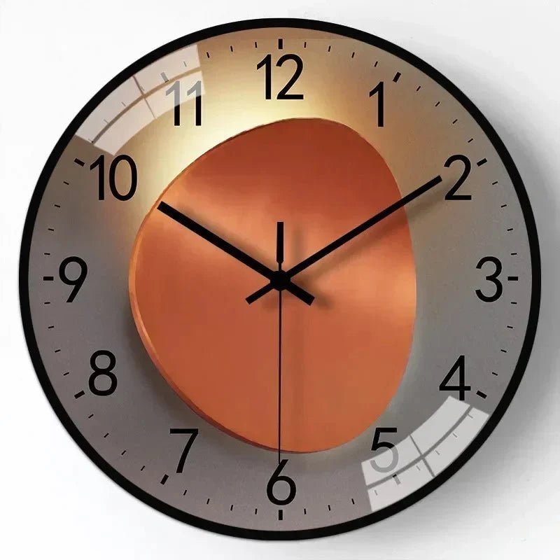 Wall Clock Minimalist Silent Quartz 11.81-Inch Dial