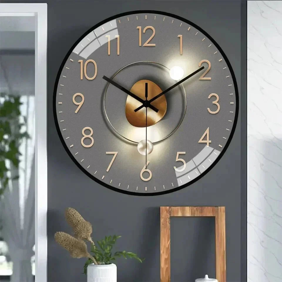 Wall Clock Minimalist Silent Quartz 11.81-Inch Dial