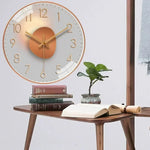 Wall Clock Minimalist Silent Quartz 11.81-Inch Dial