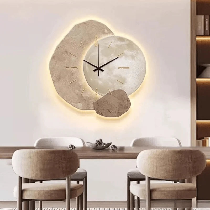 Wall Clock Silent Movement Scandinavian Design Easy-Read Dial