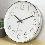Wall Clock Silent Quartz Movement 12-Inch Easy-Read Dial