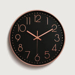 Wall Clock Silent Quartz Movement 12-Inch Easy-Read Dial