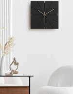 Wall Clock Silent Quartz Movement Minimalist Design