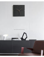 Wall Clock Silent Quartz Movement Minimalist Design