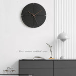 Wall Clock Silent Quartz Movement Minimalist Design