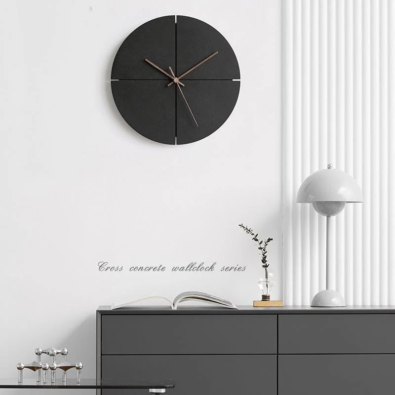 Wall Clock Silent Quartz Movement Minimalist Design