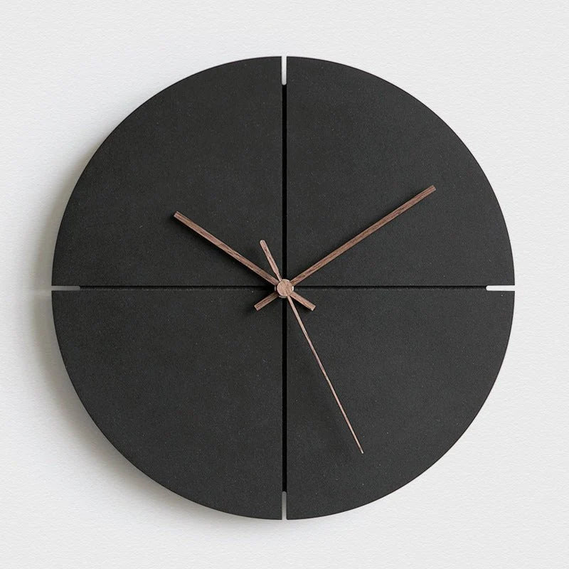 Wall Clock Silent Quartz Movement Minimalist Design
