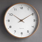 Wall Clock Silent Quartz Movement Minimalist Scandinavian Design