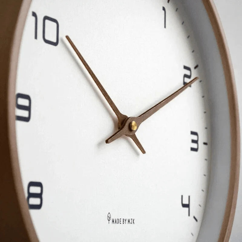Wall Clock Silent Quartz Movement Minimalist Scandinavian Design