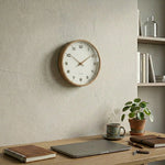 Wall Clock Silent Quartz Movement Minimalist Scandinavian Design