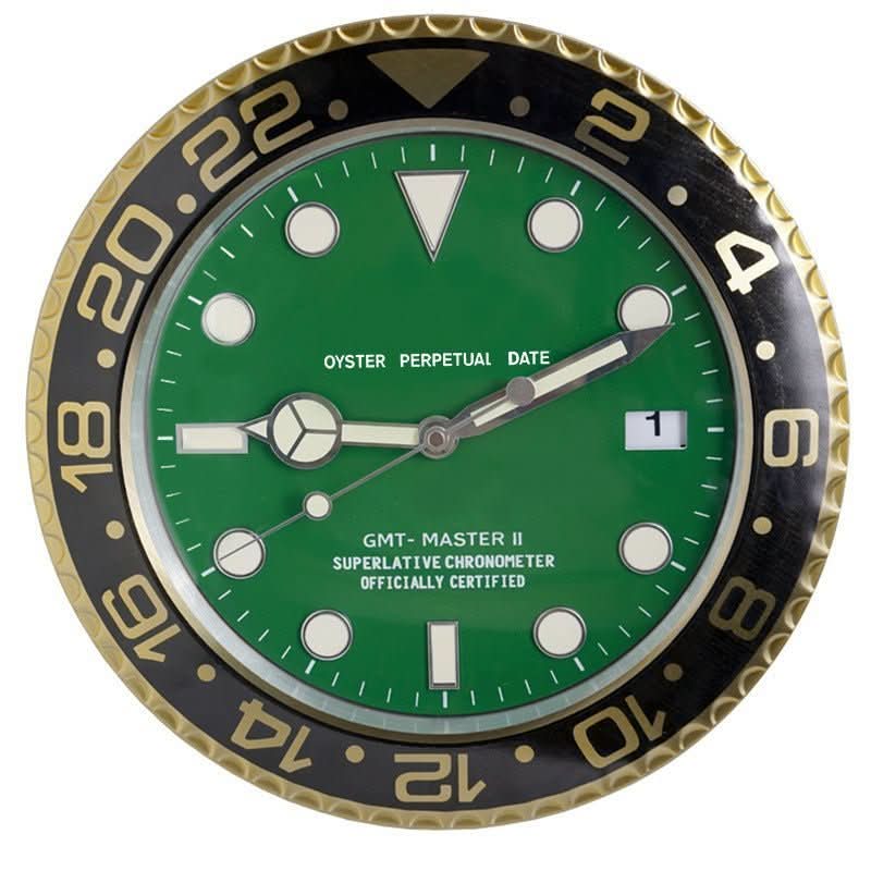Wall Clock Silent Stainless Steel Luminous Hands