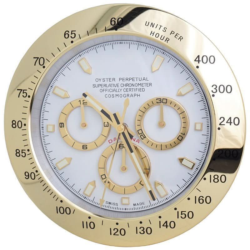 Wall Clock Silent Stainless Steel Luminous Hands