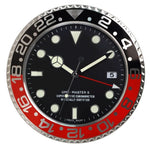 Wall Clock Silent Stainless Steel Luminous Hands