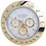 Wall Clock Stainless Steel Silent Quartz Luminous Hands