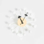 Wall Clock Sunburst Design Silent Quartz Movement 12.6-Inch
