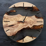Wall Clock Wooden Silent Quartz Movement Round Design