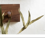 Wall Coat Rack Solid Wood Round Peg Hooks