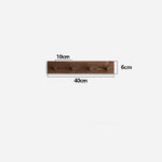 Wall Coat Rack Solid Wood Round Peg Hooks