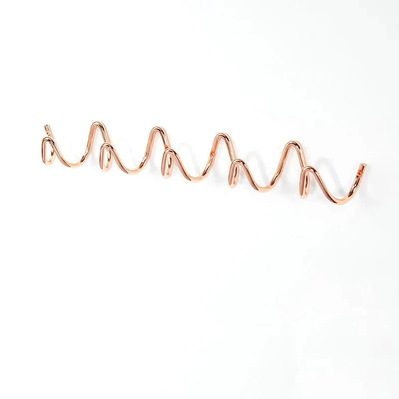 Wall Coat Rack Wrought Iron 3 or 5 Hooks