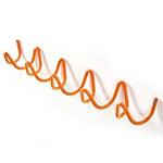 Wall Coat Rack Wrought Iron Wavy Design Wall-Mounted