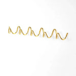 Wall Coat Rack Wrought Iron Wavy Design Wall-Mounted