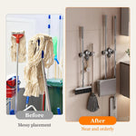 Wall Grip Organizer Rack No-Drill Suction Multi-Hook